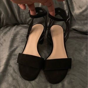 Black Block Heel Sandal